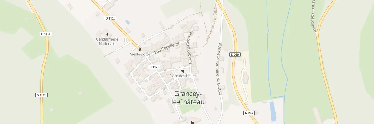 Plan du 3 Pl des Halles à Grancey-le-Château-Neuvelle