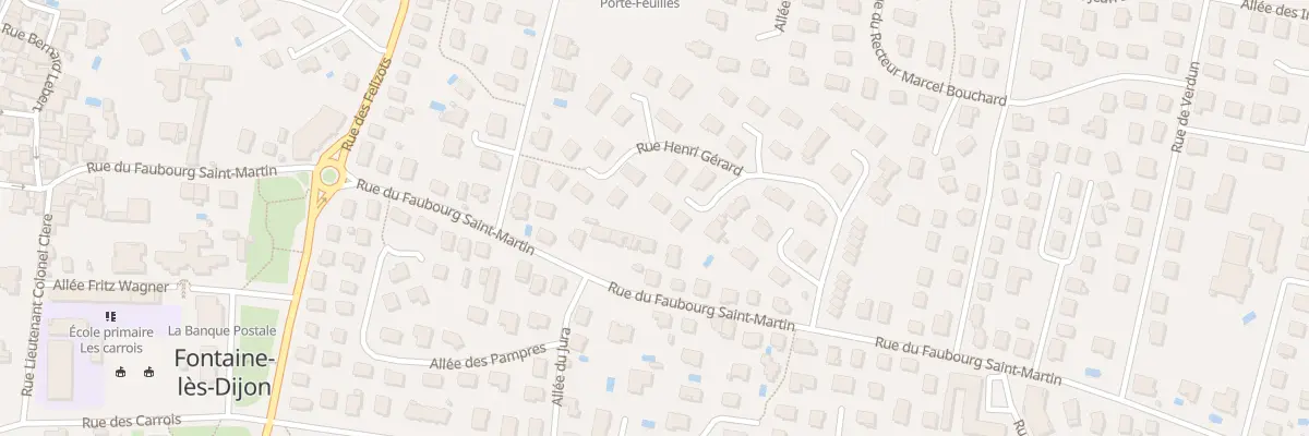 Plan du 19 Rue Henri Gerard à Fontaine-lès-Dijon