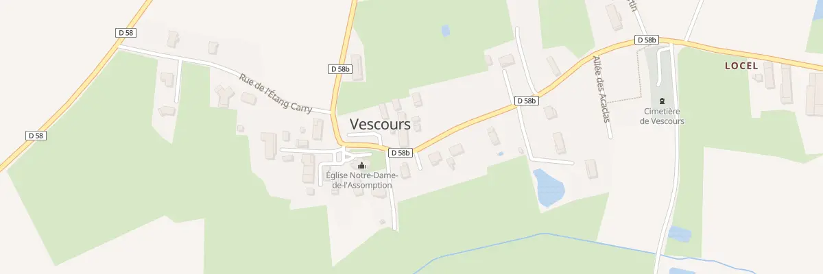 Plan du 53 Rte de Saint Trivier à Vescours