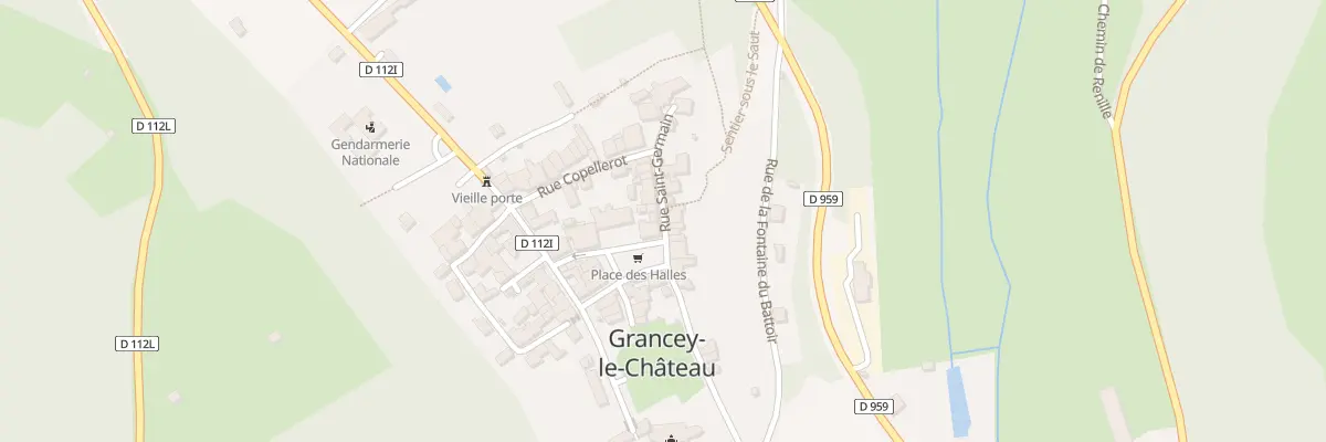 Plan du 1 Rue Saint Germain à Grancey-le-Château-Neuvelle