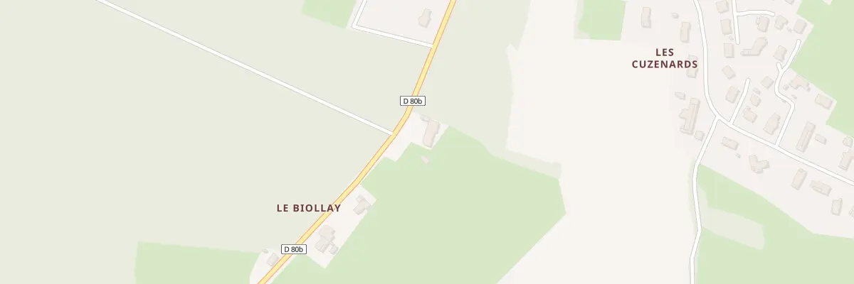Plan du 383 Rte du Biolay à Chanoz-Châtenay