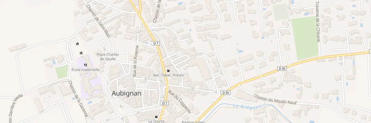 Plan du 5445F Rue du Colombier à Aubignan
