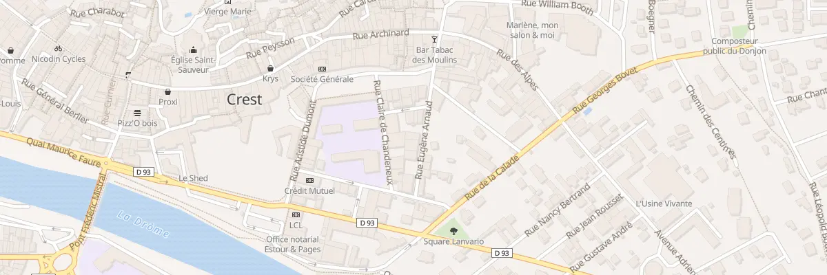 Plan du 11 Rue Eugène Arnaud à Crest