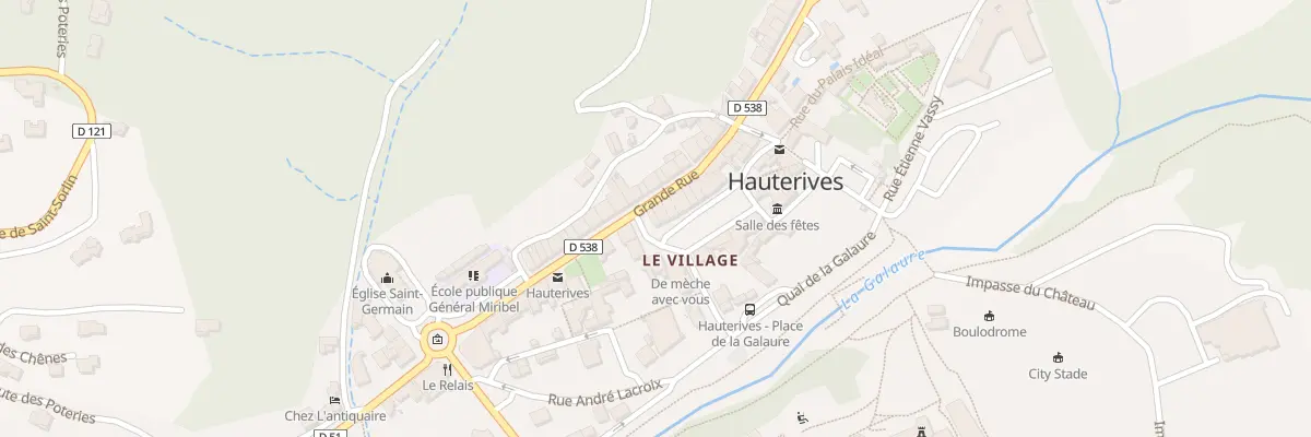 Plan du 22 Gr Grande Rue à Hauterives