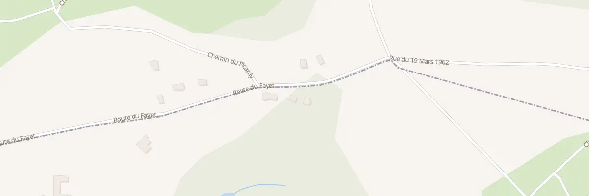 Plan du 3150 Rte du Fayet à Saint-Just-Chaleyssin