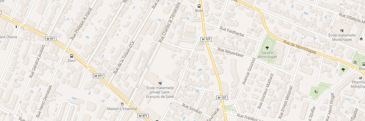 Plan du 6 Rue des Genois à Dijon