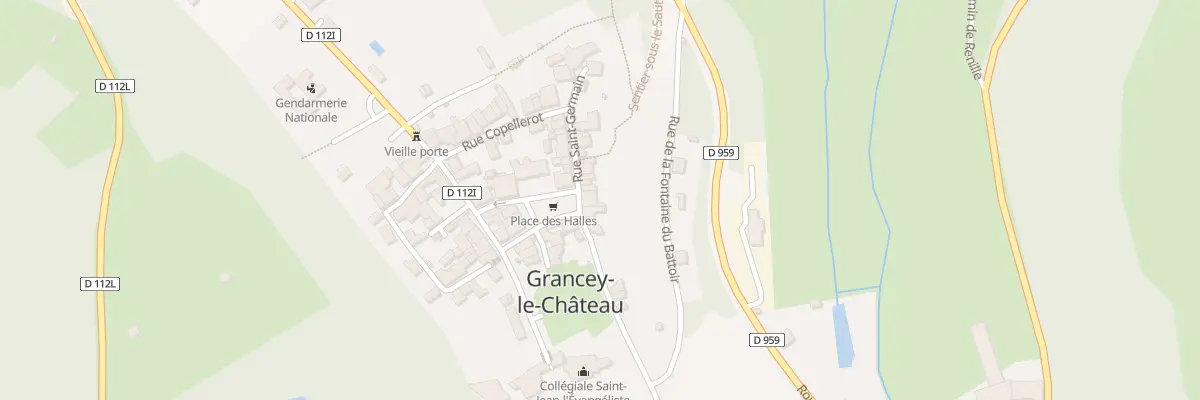 Plan du 7 Pl des Halles à Grancey-le-Château-Neuvelle