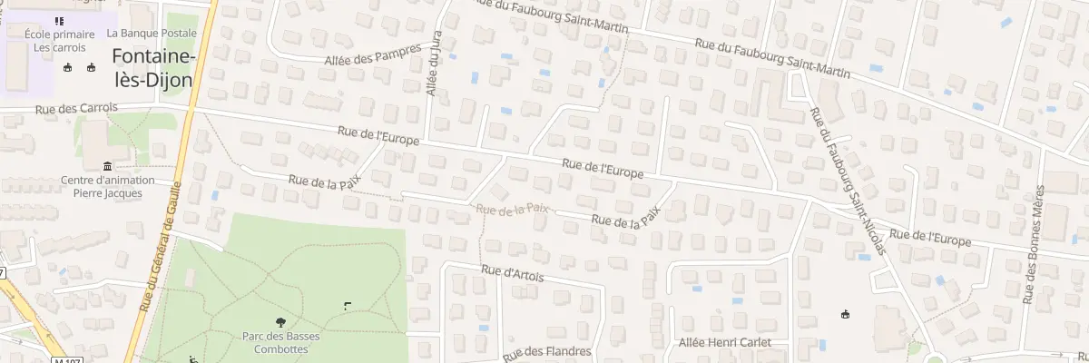 Plan du 34 Rue de l’Europe à Fontaine-lès-Dijon