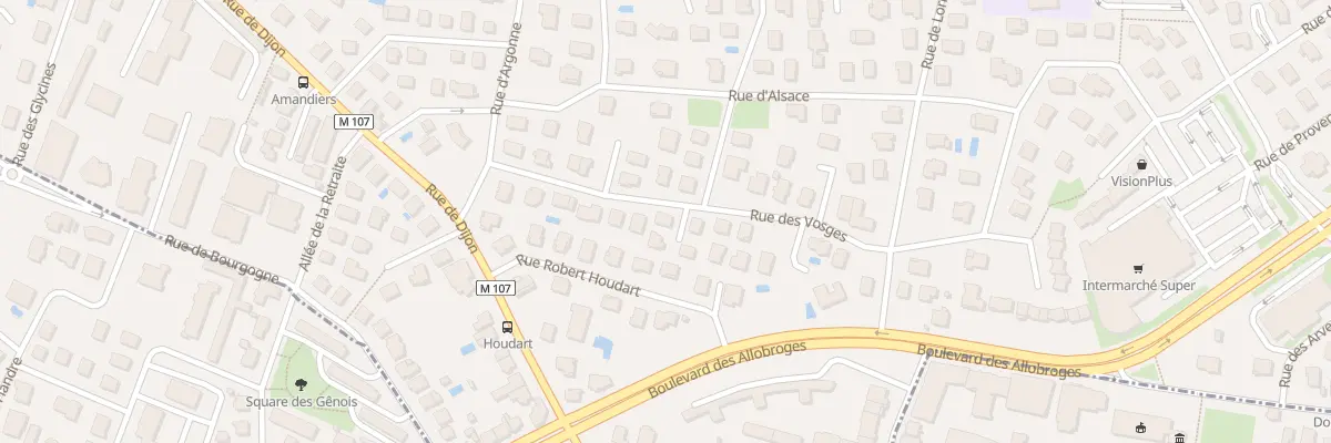 Plan du 16 Rue des Vosges à Fontaine-lès-Dijon