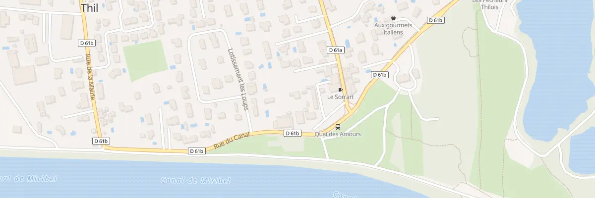 Plan du 92 Rue du Canal à Thil