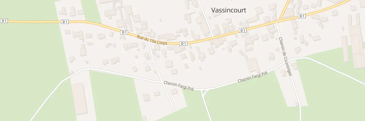 Plan du 43 Rue du 15eme Corps à Vassincourt