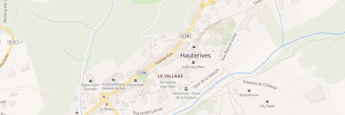 Plan du 30 Gr Grande Rue à Hauterives