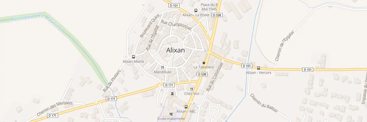 Plan du 5098 Le Village à Alixan
