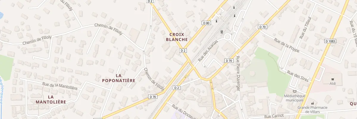 Plan du 67 Rue Jacques Ozanam à Villars-les-Dombes