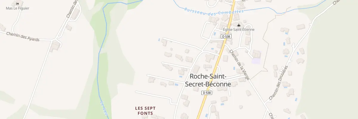 Plan du 375 Che des Fonts à Roche-Saint-Secret-Béconne