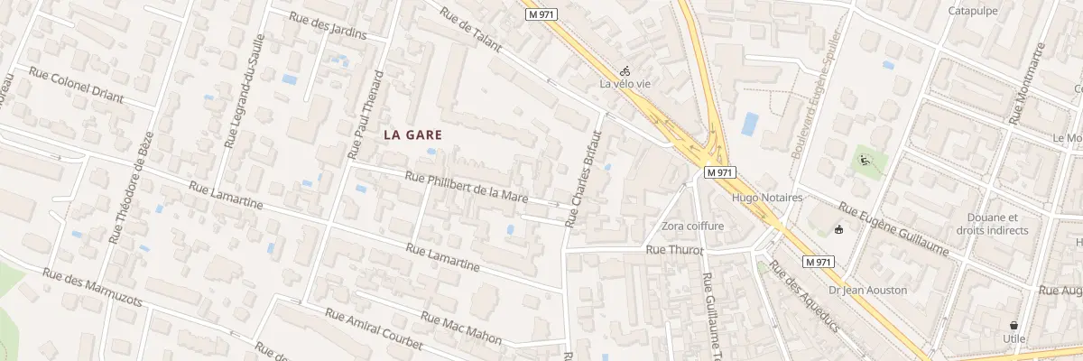 Plan du 2 Rue Philibert de la Mare à Dijon