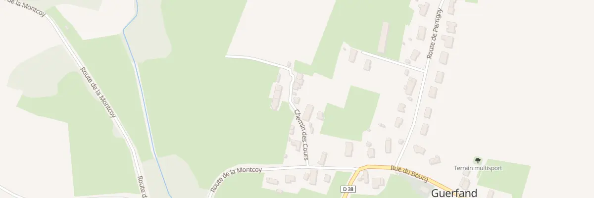 Plan du 4 Che des Cours à Guerfand