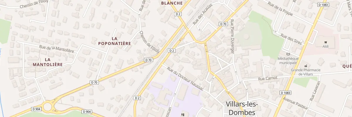 Plan du 89 Rue Justin et Genevieve Berger à Villars-les-Dombes