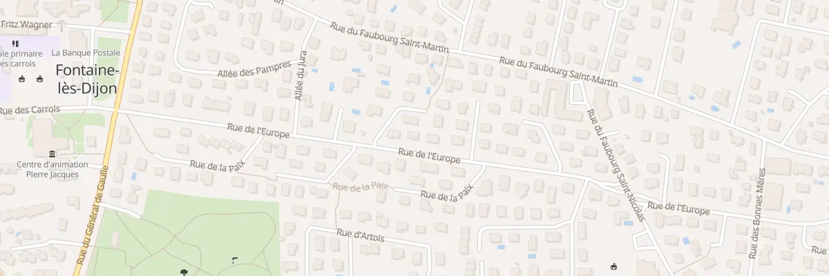 Plan du 31 Rue de l’Europe à Fontaine-lès-Dijon