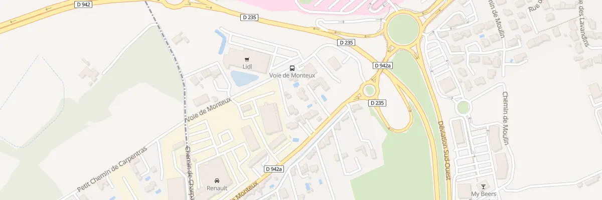 Plan du 9010 Che de Monteux à Carpentras