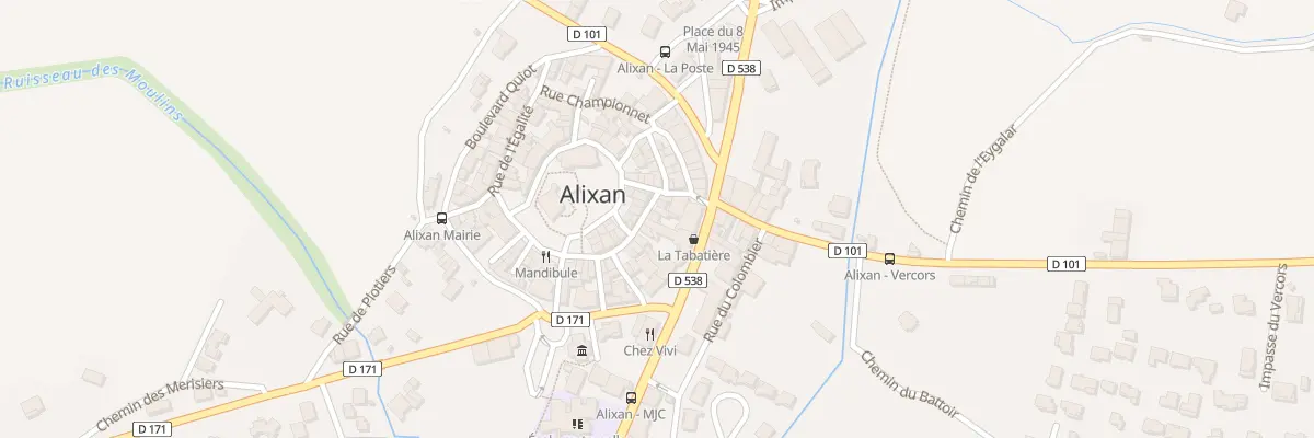 Plan du 14 Rue de la Liberté à Alixan