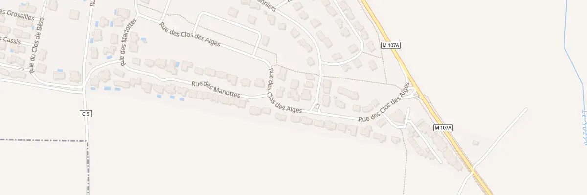 Plan du 25 Rue du Clos des Aiges à Ahuy