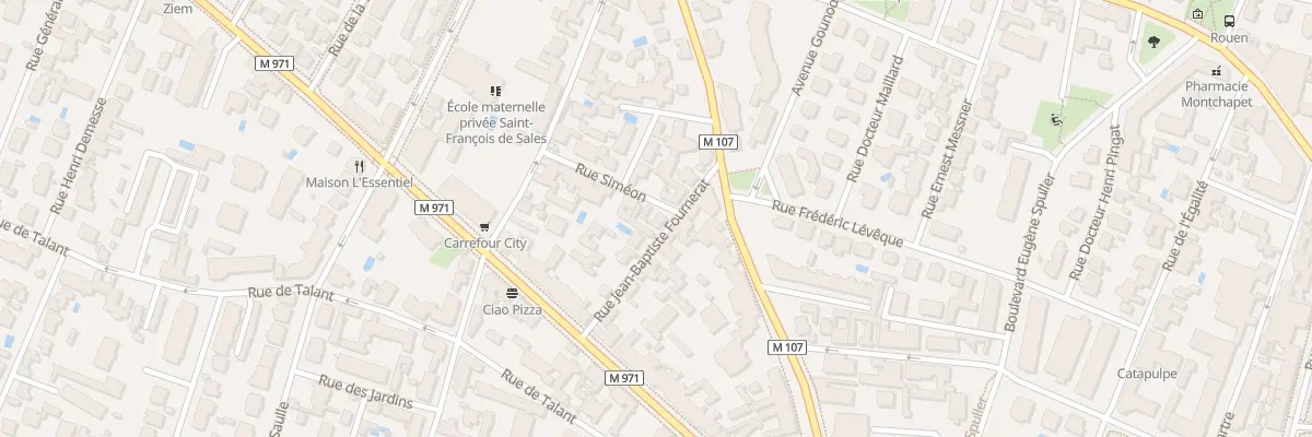 Plan du 1 Rue Siméon à Dijon