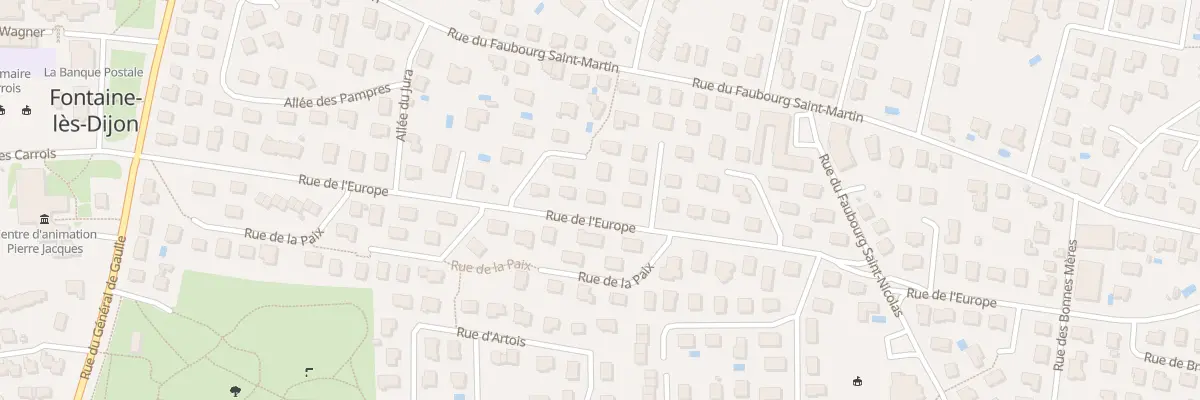 Plan du 33 Rue de l’Europe à Fontaine-lès-Dijon
