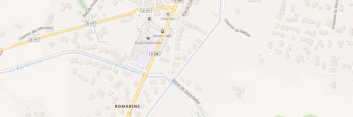 Plan du 1 Imp le Faubourg à Alixan