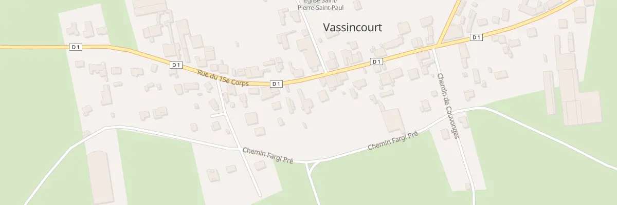 Plan du 39 Rue du 15eme Corps à Vassincourt