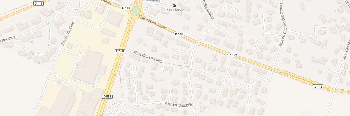 Plan du 3 All de la Roseraie à Montélier