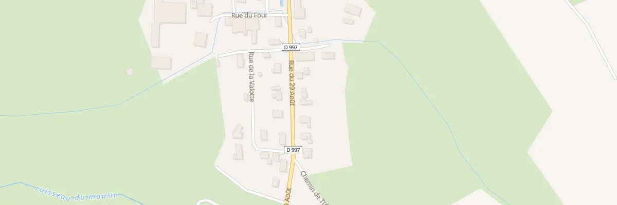 Plan du 22 Rue du 29 Aout à Couvonges