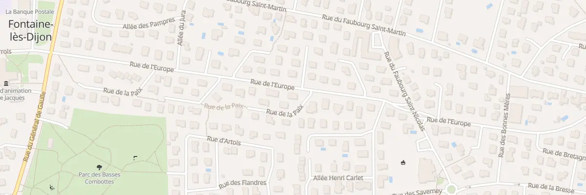 Plan du 40 Rue de l’Europe à Fontaine-lès-Dijon
