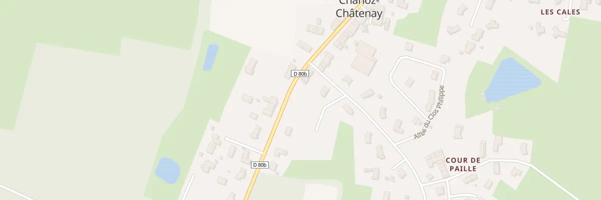 Plan du 67 Rte du Biolay à Chanoz-Châtenay