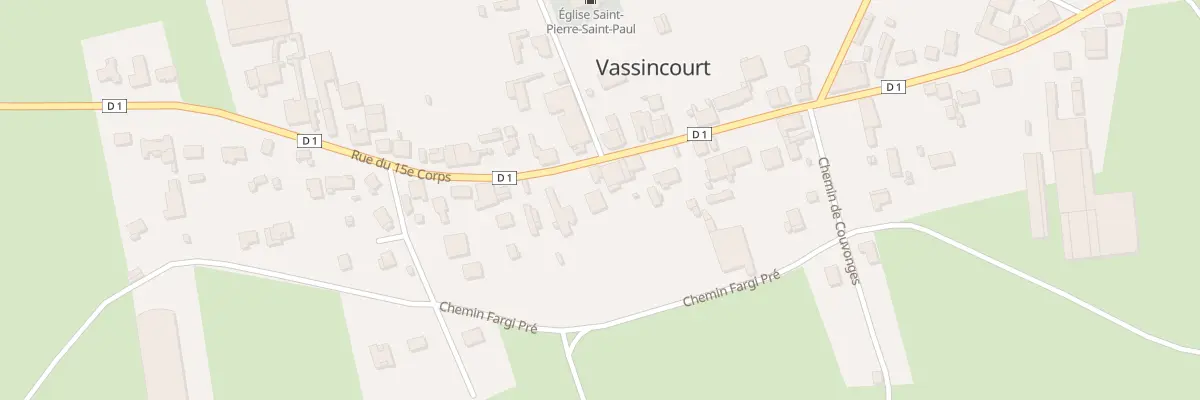 Plan du 37 Rue du 15eme Corps à Vassincourt