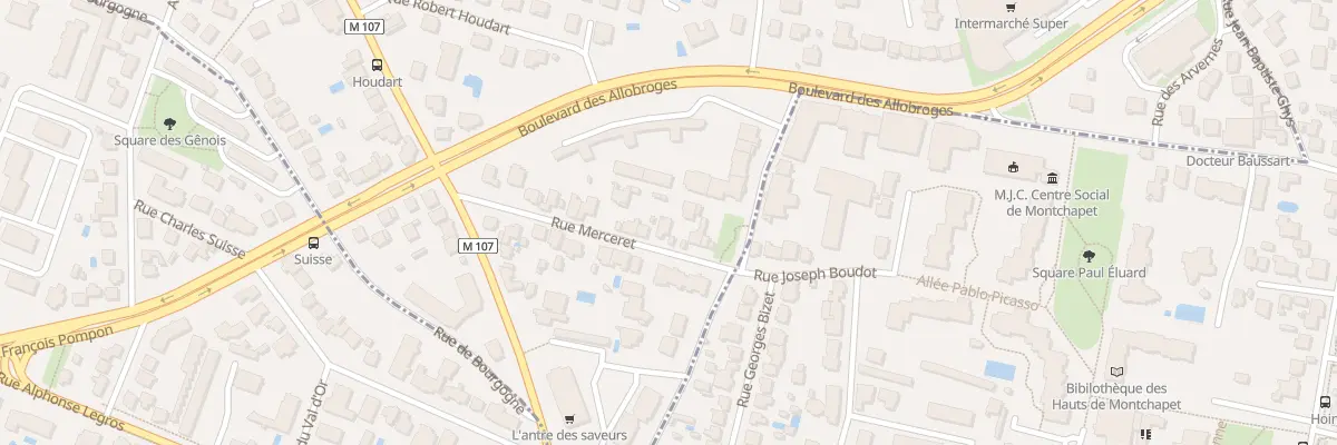 Plan du 15 Rue Merceret à Fontaine-lès-Dijon