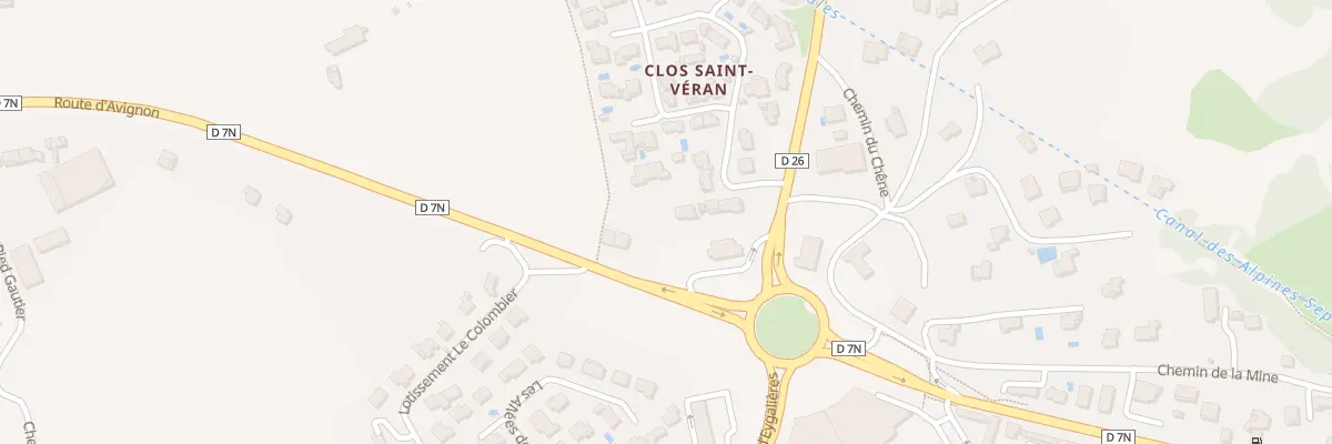 Plan du 63 Rte de Cavaillon à Orgon