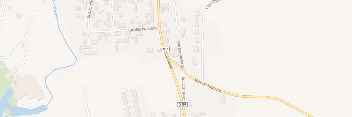 Plan du 1 Voie de Trémont à Beurey-sur-Saulx