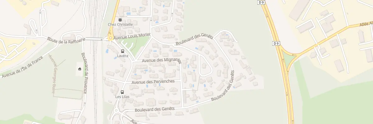 Plan du 13 Av des Mignardes à Martigues