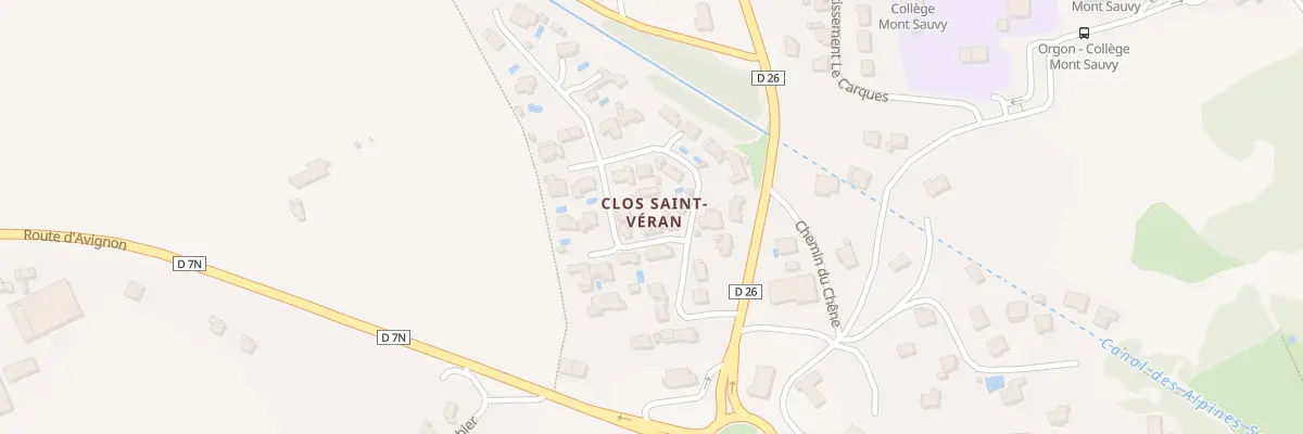 Plan du 9001 Clos Saint-Veran à Orgon