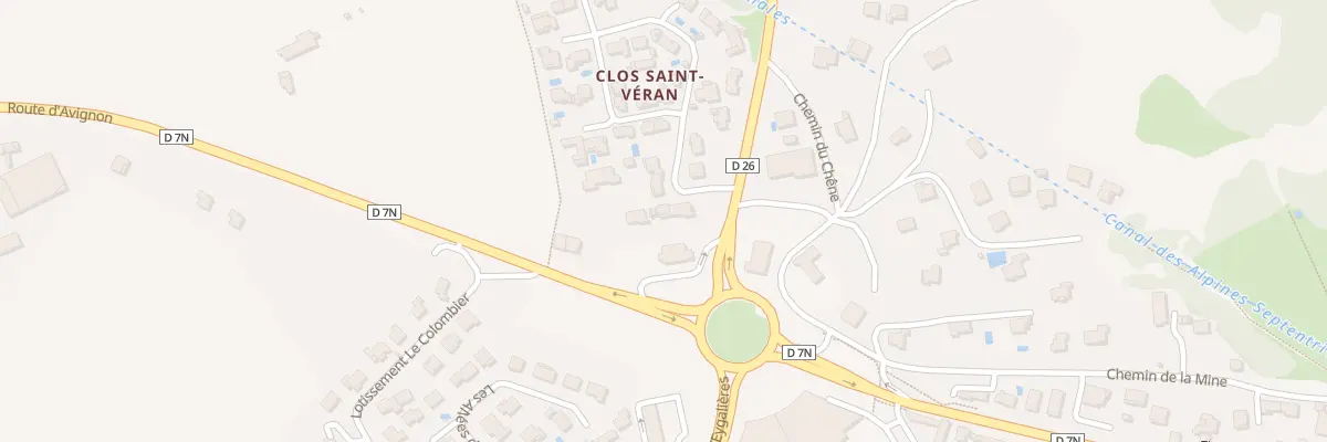 Plan du 61 Rte de Cavaillon à Orgon