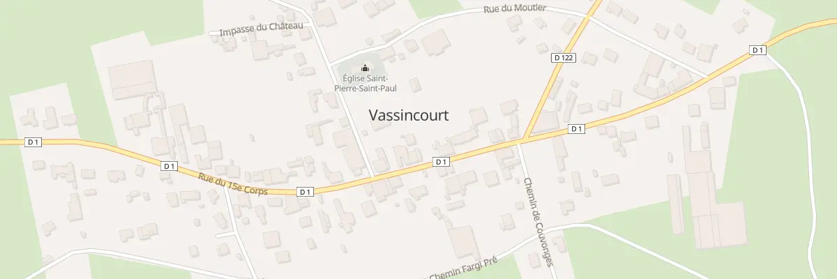 Plan du 28 Rue du 15eme Corps à Vassincourt