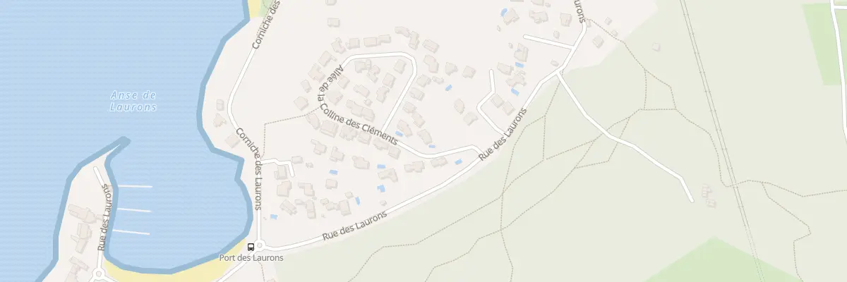 Plan du 2 All de la Colline des Cléments à Martigues