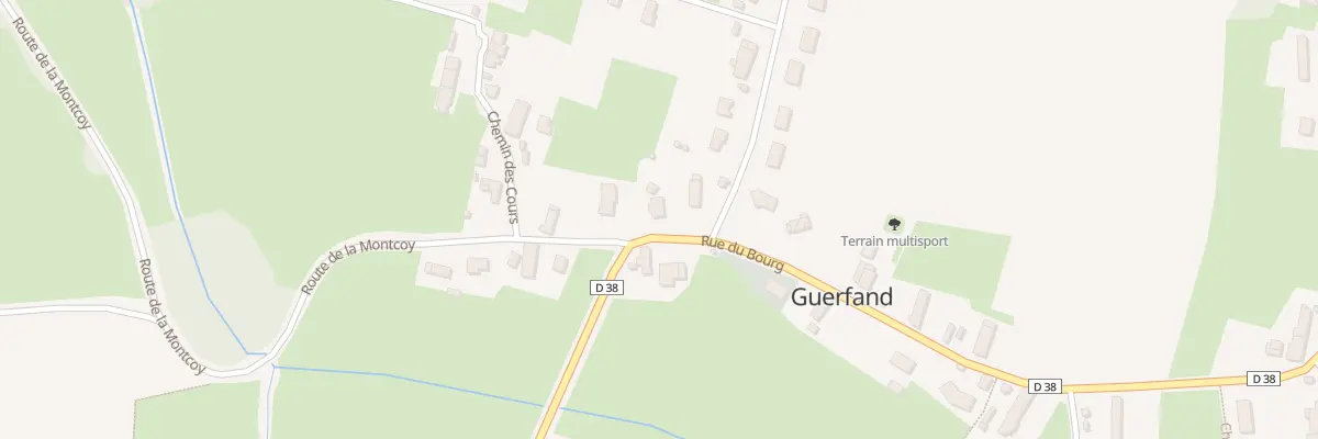 Plan du 1 Rte de Perrigny à Guerfand