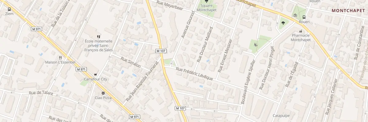 Plan du 2 Av Gounod à Dijon