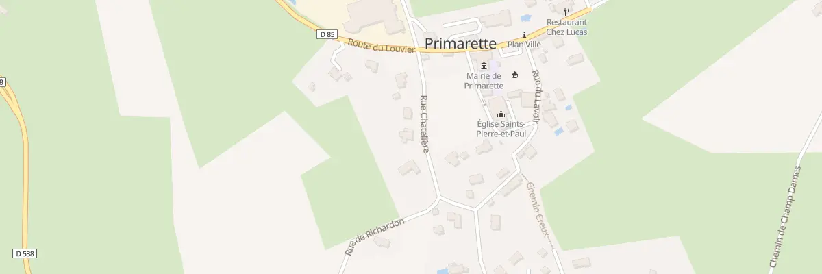 Plan du 90 Rue Chatelière à Primarette