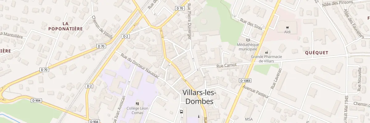 Plan du 99 Pl du Marché à Villars-les-Dombes