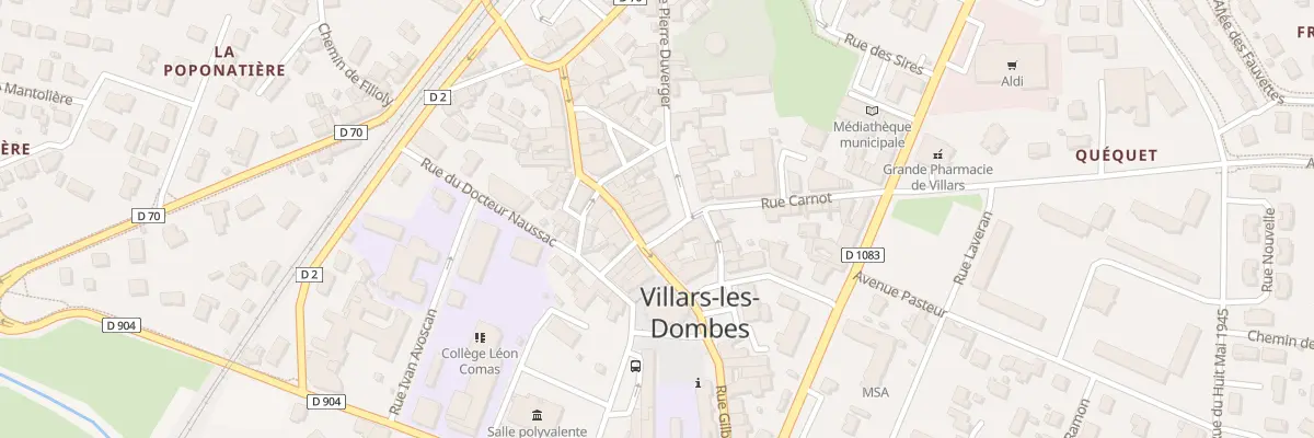 Plan du 73 Pl du Marché à Villars-les-Dombes