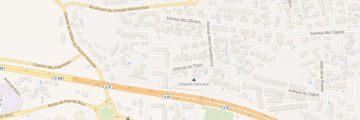 Plan du 14 Av du Thym à Martigues