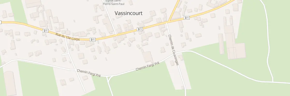 Plan du 29 Rue du 15eme Corps à Vassincourt